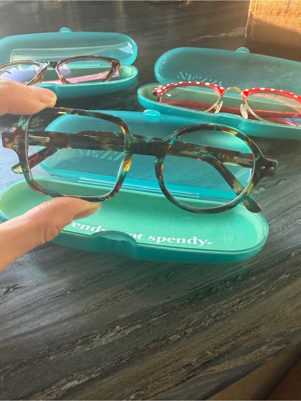 Women's Tortoiseshell Round Frame Glasses - Brown